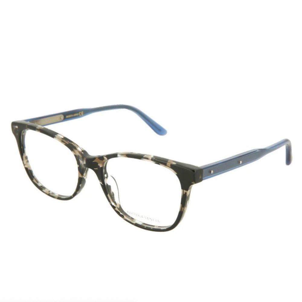 Bottega Veneta Unisex Camo and Blue Square Eyeglasses!